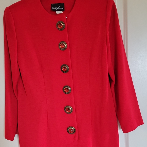 Positive Attitude Red dress stretchy style - Picture 6 of 12